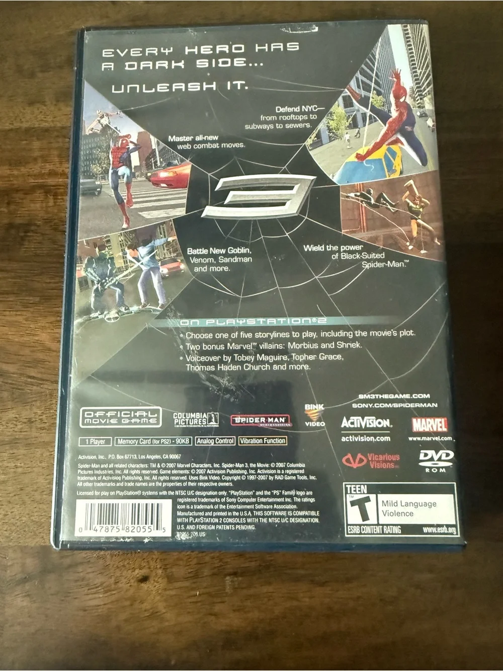 Spider-Man 3 PlayStation 2 2007 Complete w/ Manual Tested PS2